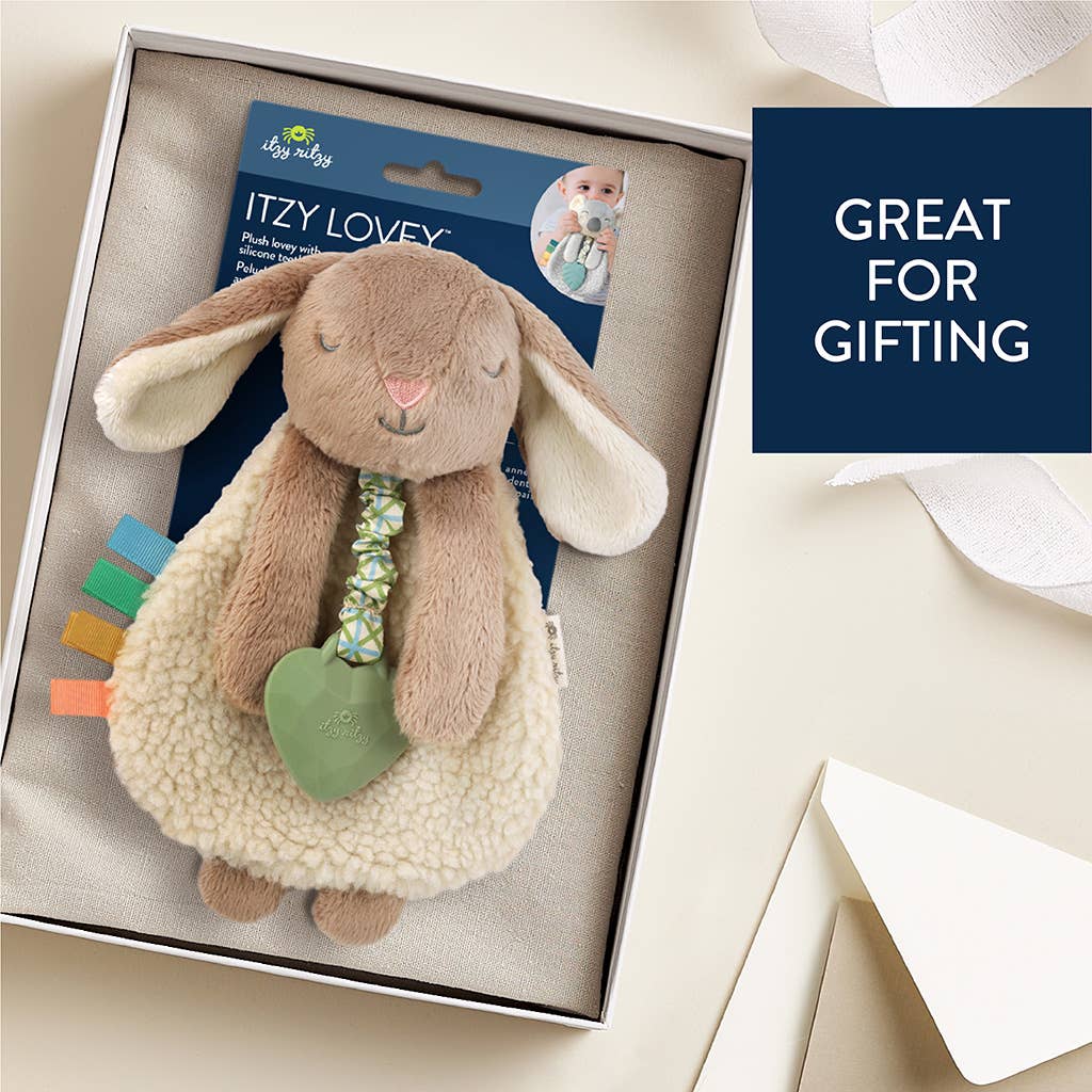 タイニーベッツィー　ラブズバニーズ Taupe Bunny Itzy Friends Lovey™ Plush – bellagreyboutique